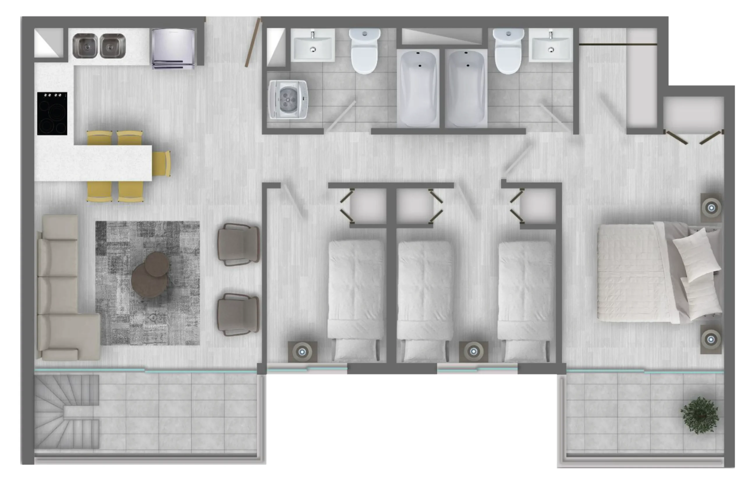 DEPTO TIPO C (Piso 8)